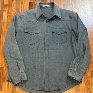 Maurizio Baldassari Men’s Size L Blue Western Shirt